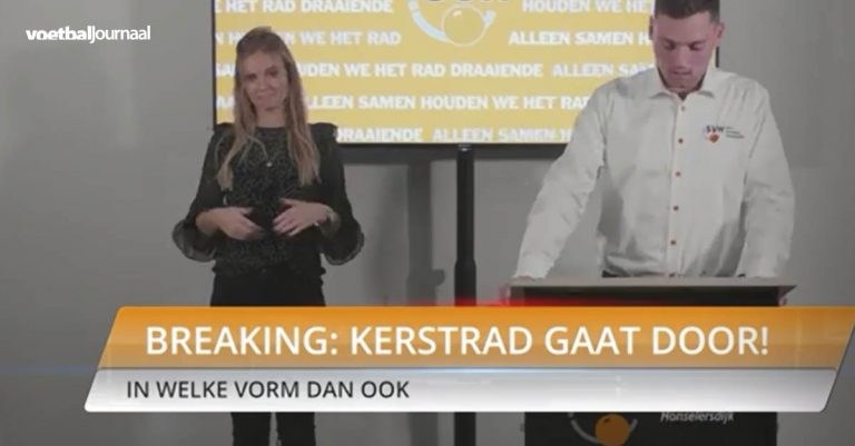 Het kerstrad draait ook in coronatijd door bij SV Honselersdijk