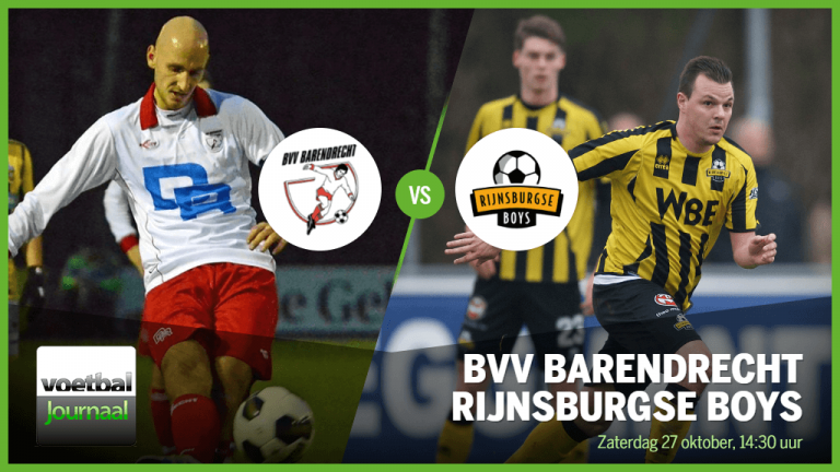 BVV Barendrecht ontvangt Rijnsburgse Boys