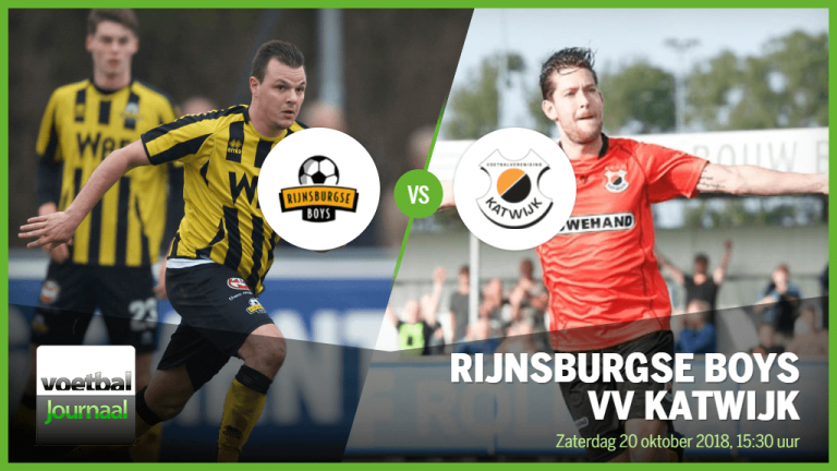 Derby tussen Rijnsburgse Boys en VV Katwijk