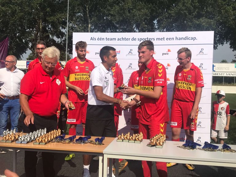 Veel winnaars op de Nationale G-voetbaldag bij BVV Barendrecht