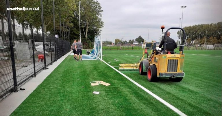 Voortgang kunstgrasveld VV Alblasserdam