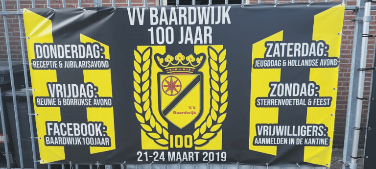 VV Baardwijk pakt groots uit met viering van 100-jarig jubileum