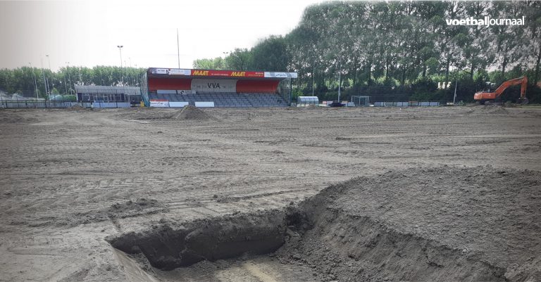 Voortgang kunstgrasveld bij VV Alblasserdam
