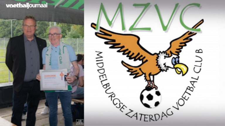 Vice-Voorzitter Ed Menig MZVC ontvangt Zilveren Speld van KNVB