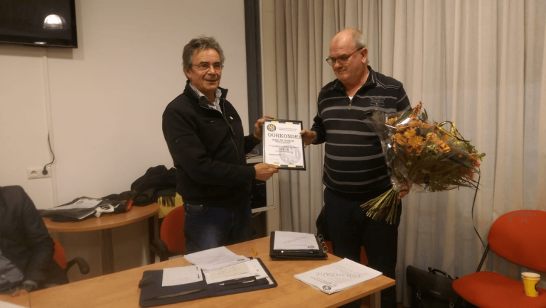 Dirk de Romph benoemd tot erelid van VFC