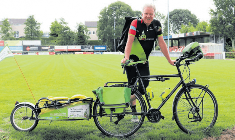 Fietskoerier Marcel Herrewijn: bekend én duurzaam