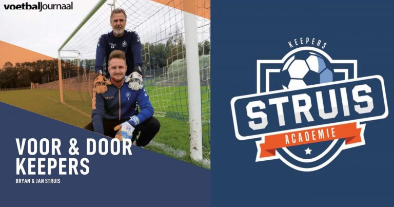 Vader en zoon Struis beginnen keepers school