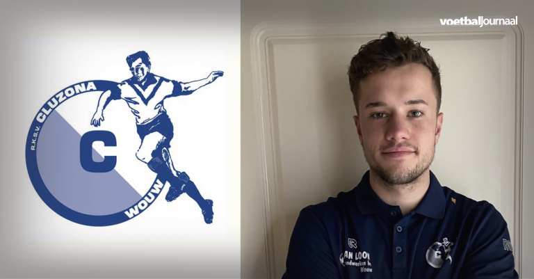 Cluzona keeper Tim Romijn leidt spelers op voor zijn eigen team