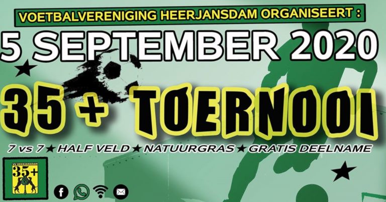VV Heerjansdam organiseert 5 september 35+ avondtoernooi