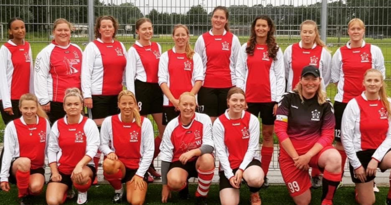 GVV Geldermalsen Dames 1 zie je met de training en de drie helften van hun beste kant   