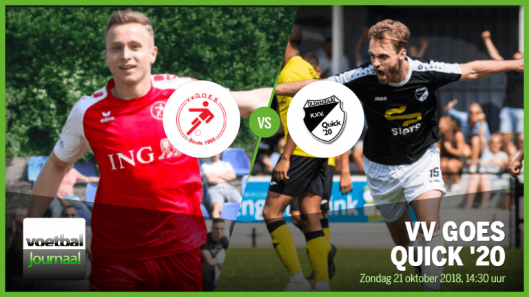 Goes gaat voor winst tegen Quick ’20