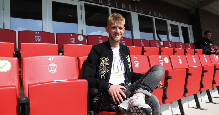 Sander Bosma geniet op het veld en erbuiten