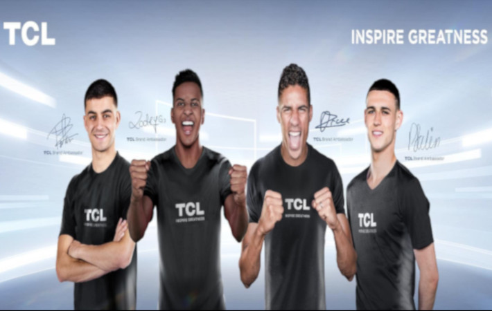 Onder de slogan ‘Inspire Greatness” lanceert TCL nieuwste sponsorschap met beroemde voetbalspelers