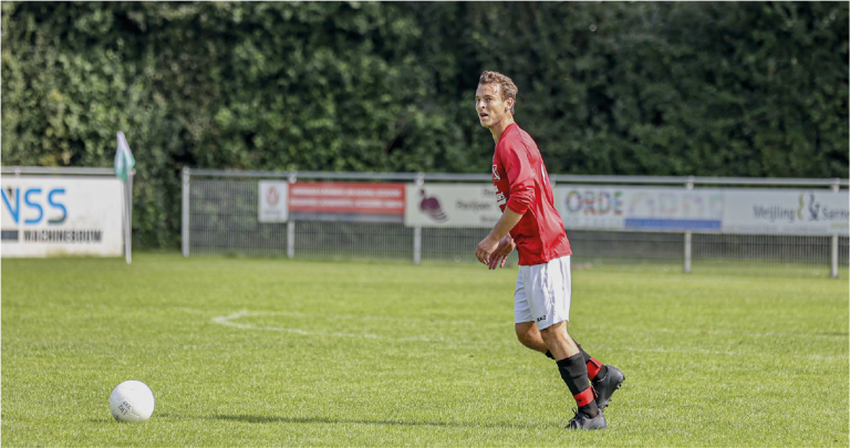 Centrale verdediger Tim Vleugel mist het keepen totaal niet