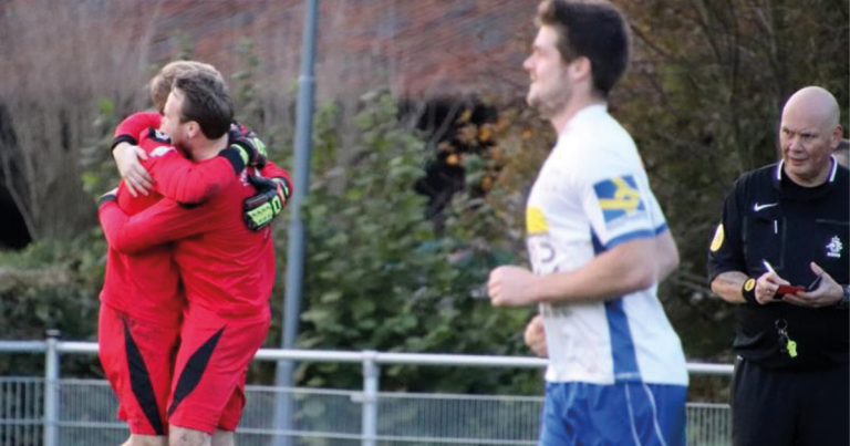 Eén-tweetje met de keepers van V.V. Serooskerke