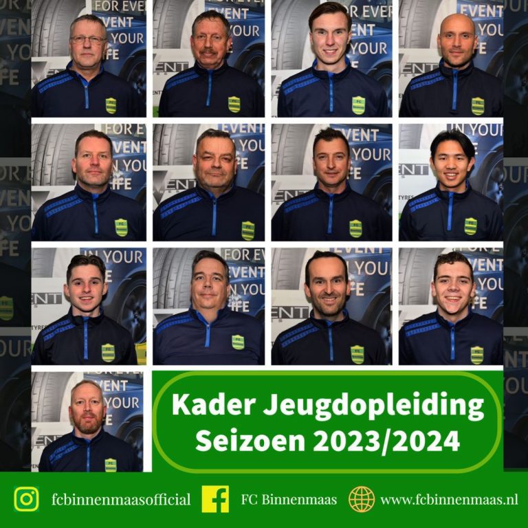 Kader selectie teams 2023/2024 FC Binnenmaas
