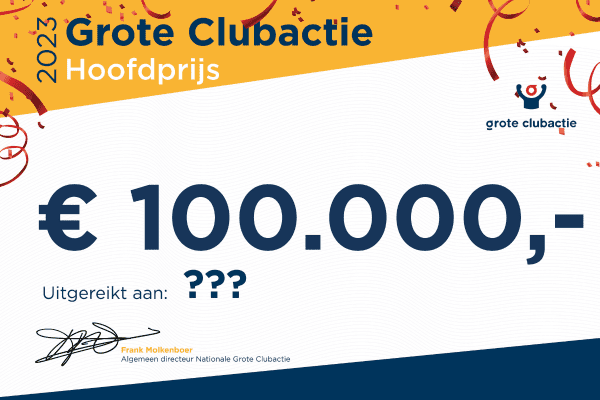 Grote Clubactie sensatie: VFC lid verkoopt winnend lot van 100.000 euro!
