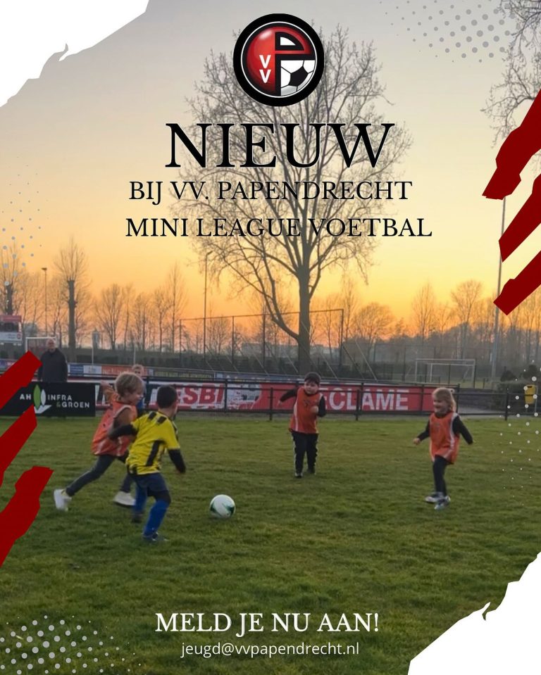 Mini-League bij VV Papendrecht, kosteloos meetrainen