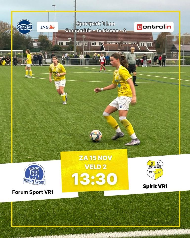 Spirit speelt topper tegen Forum Sport
