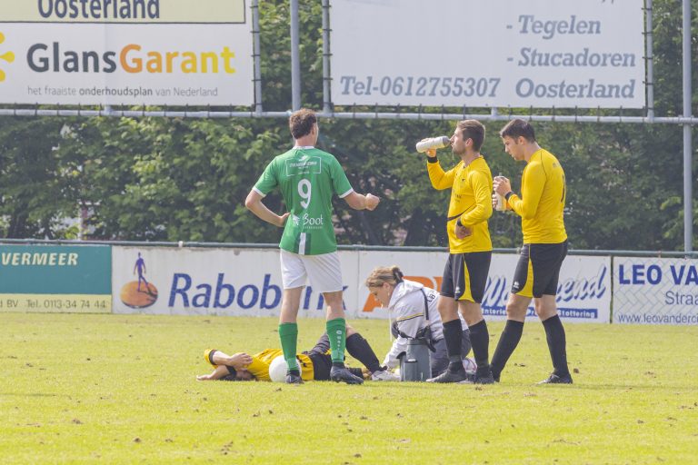 Valeria Chantrel als verzorgster op haar plek bij SV Duiveland