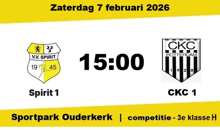 Voorbeschouwing VV Spirit-CKC