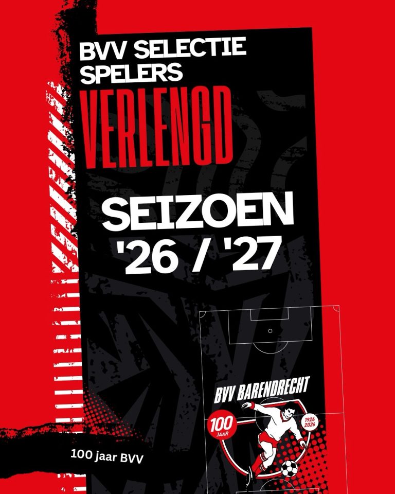 Veertien spelers verlengen bij BVV Barendrecht