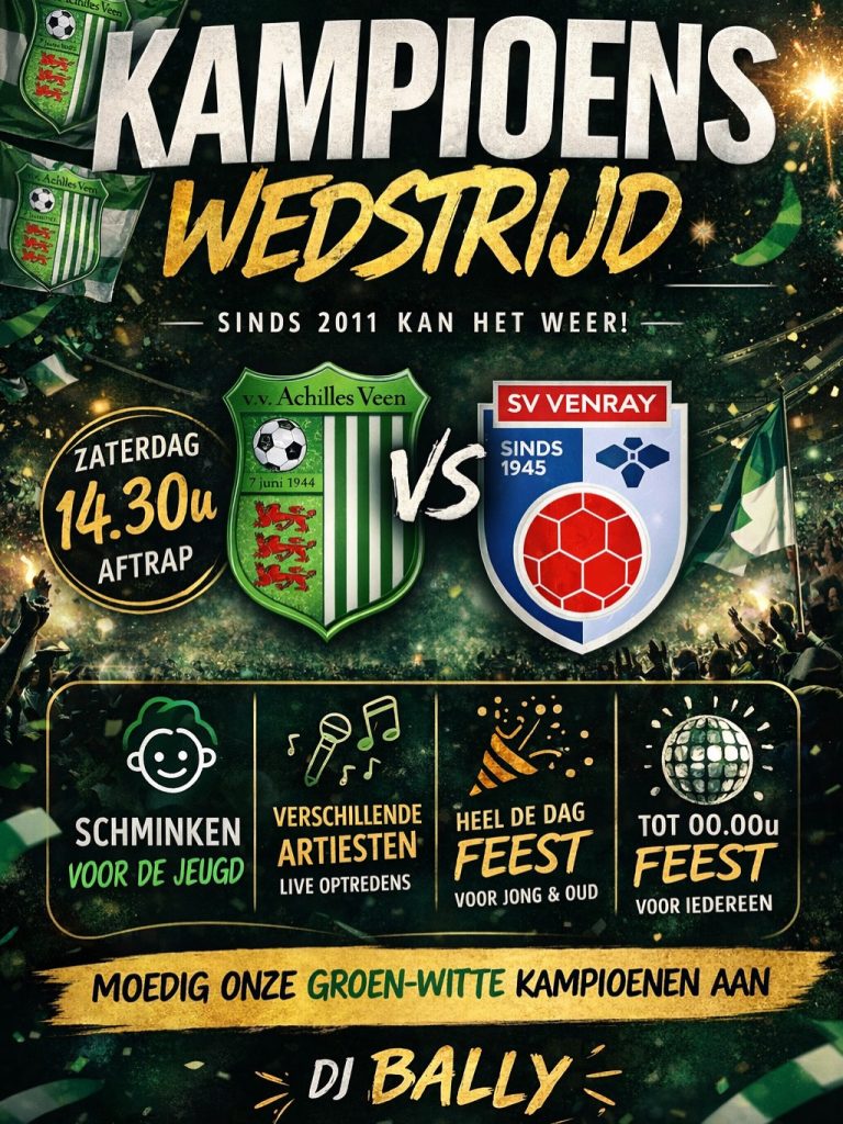 Achilles Veen op drempel van historisch kampioenschap