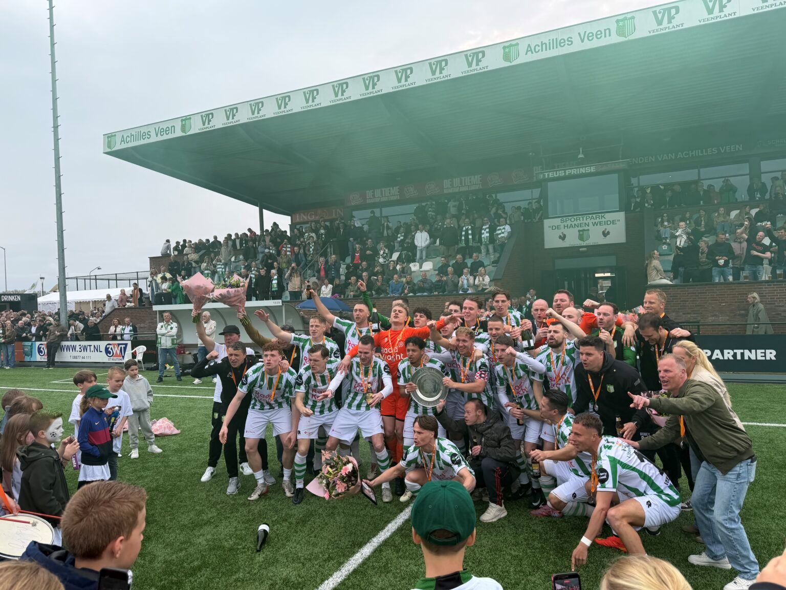 Achilles Veen kampioen na gelijkspel tegen SV Venray!